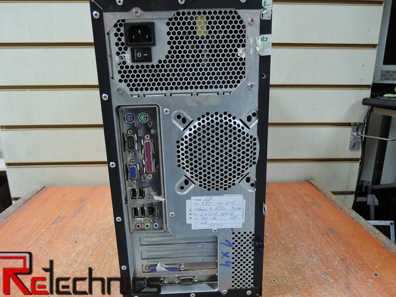 Системный блок 775 Socket Pentium 4 - 3.00GHz 1024Mb DDR1 40Gb IDE видео 256Mb сеть звук USB 2.0