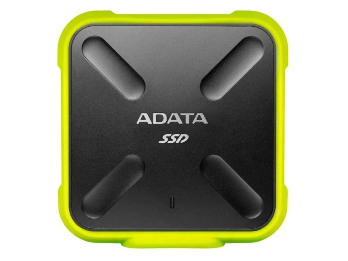 Твердотельный диск 256GB A-DATA SD700 External USB 3.1 R/W -440/430 MB/s 3D-NAND желтый