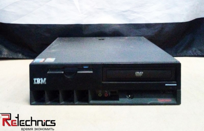 IBM 478 Socket 1 ядро Pentium 4 - 2,8Ghz 2x0,25Gb DDR1 (2700) 20Gb IDE чип 865 видеокарта int 96Mb черный slim 200W DVD-R