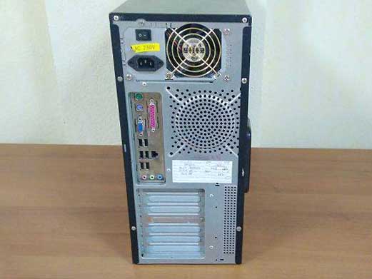 478 Socket 1 ядро Pentium 4 - 3.00Ghz 2x0.5Gb DDR1 (3200) 40Gb IDE чип 865 видеокарта int 96Mb черный ATX 300W