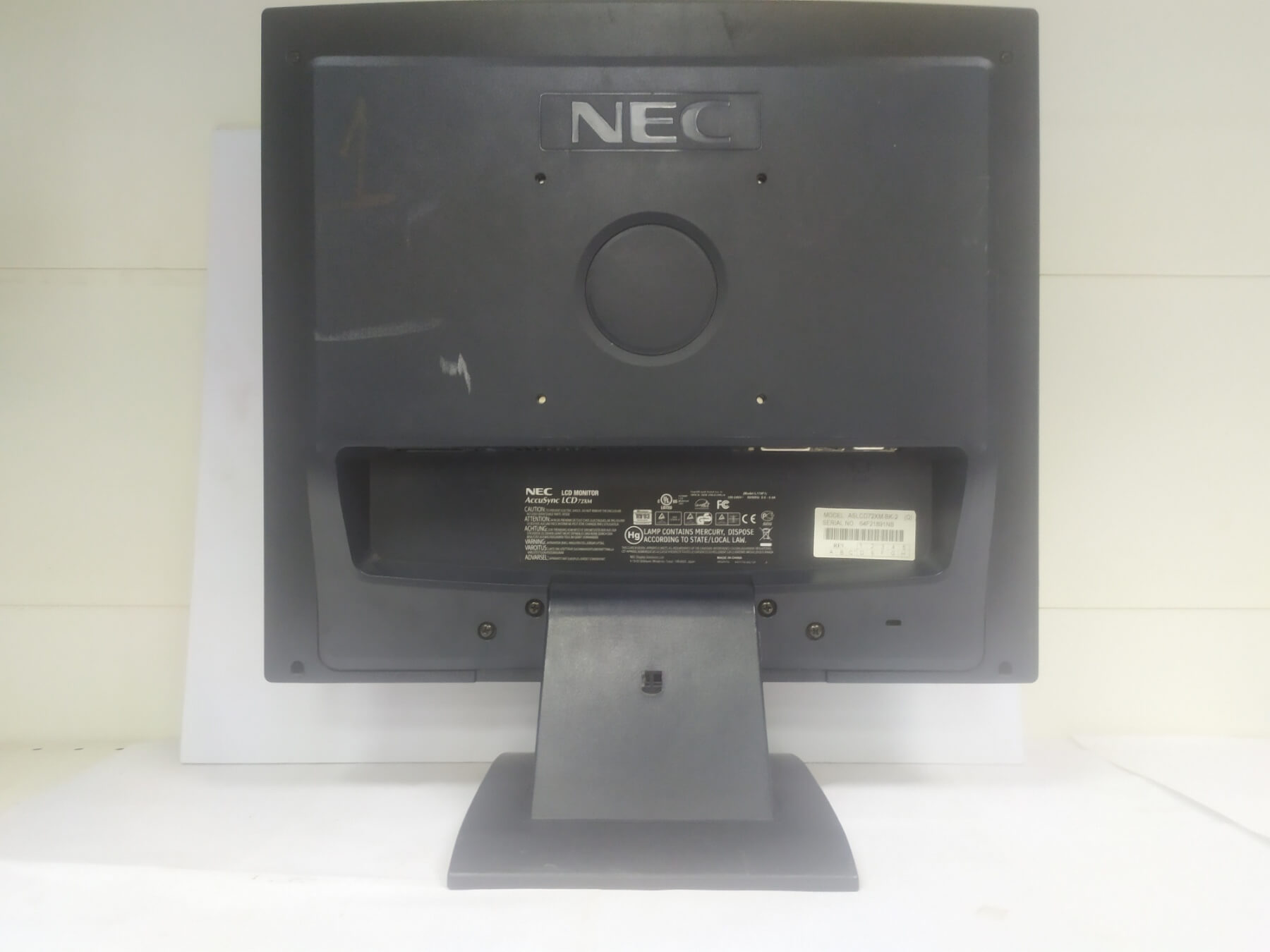 Монитор ЖК 17" NEC 72XM серебристый TFT TN 1280x1024 W160H145 DVI VGA (D-Sub)