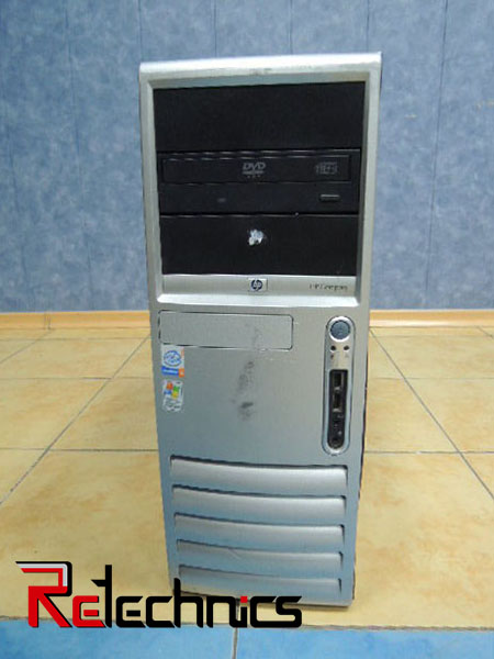 Системный блок HP dc7600, 775 Socket, Pentium 4 - 2.8GHz, 1024Mb DDR2, 80Gb IDE, видео 256Mb, сеть, звук, USB 2.0 черный