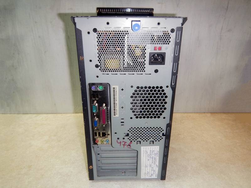 IBM 478 Socket 1 ядро Pentium 4 - 3,0Ghz 2x0,25Gb DDR1 (2100) 20Gb IDE чип i865G видеокарта int 96Mb черный mATX 230W DVD-R