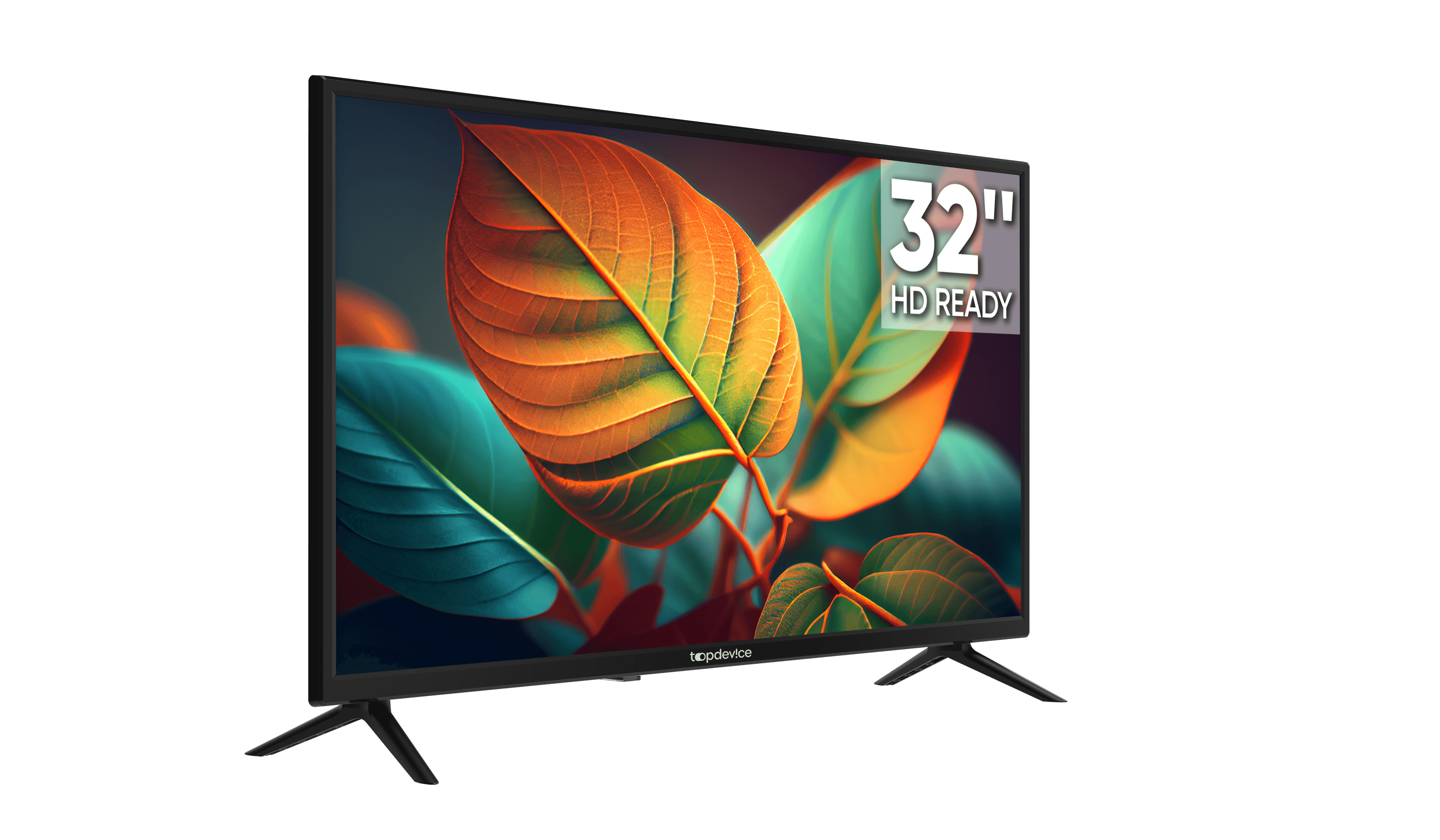 Телевизор 32" TopDevice TDTV32BN02H BK 178°/178° HD 1366x768 ready T2 S2 CI+ Dolby AAC Wi-Fi чёрный