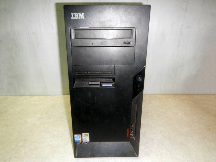 IBM 478 Socket 1 ядро Pentium 4 - 3,0Ghz 2x0,25Gb DDR1 (2100) 20Gb IDE чип i865G видеокарта int 96Mb черный mATX 230W DVD-R