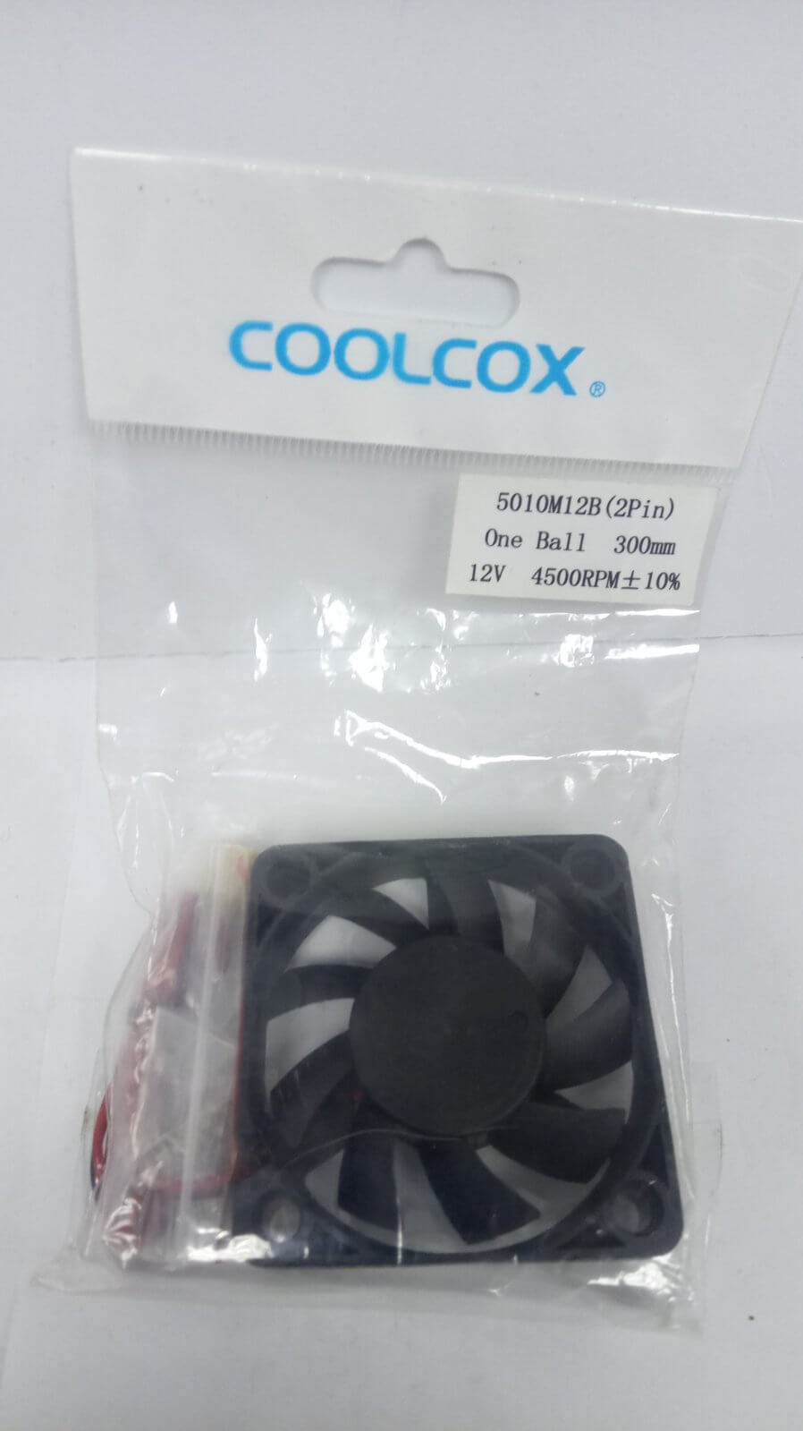 Вентилятор 50x50x10 DC 12V 0.10A Coolcox 5010M12B 4500об/мин 2 pin