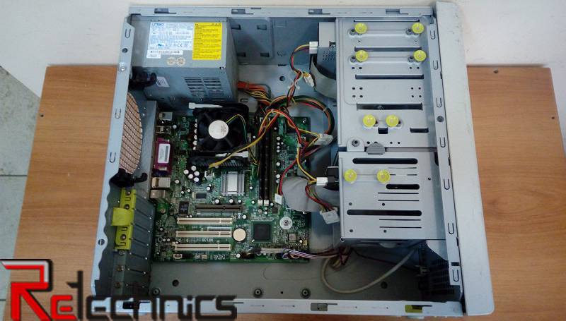 Системный блок 478 Socket Pentium 4 - 2.66GHz 1024Mb DDR1 40Gb IDE видео сеть звук USB 2.0 белый