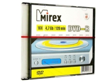 Диск DVD-R Mirex 4.7 Gb 16x Slim Case (5) (5/200)