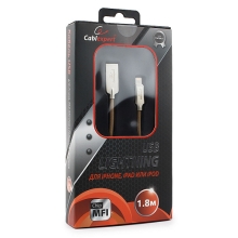 Кабель USB Cablexpert для Apple CC-P-APUSB02Gd-1.8M MFI AM/Lightning серия Platinum длина 1.8м