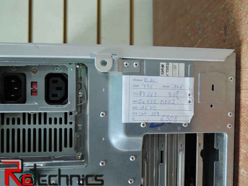 Системный блок Fujitsu siemens 775 Socket Pentium 4 - 3.60GHz 1024Mb DDR2 40Gb IDE видео 128Mb сеть звук USB 2.0