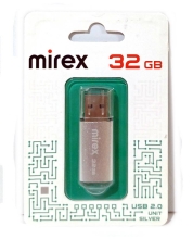 Флеш накопитель 32GB MIREX UNIT SILVER USB 2.0