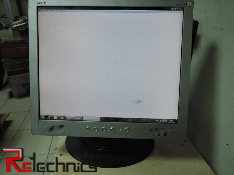 Монитор ЖК 17" уцененный Acer AL1714 серебристый внешний БП 19В TFT TN 1280x1024 W140H130