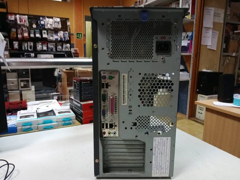 IBM 21G 478 Socket 1 ядро Pentium 4 - 3,00Ghz 4x0,25Gb DDR1 (2700) 120Gb IDE чип 865 видеокарта int 128mb черный mATX 230W DVD-R
