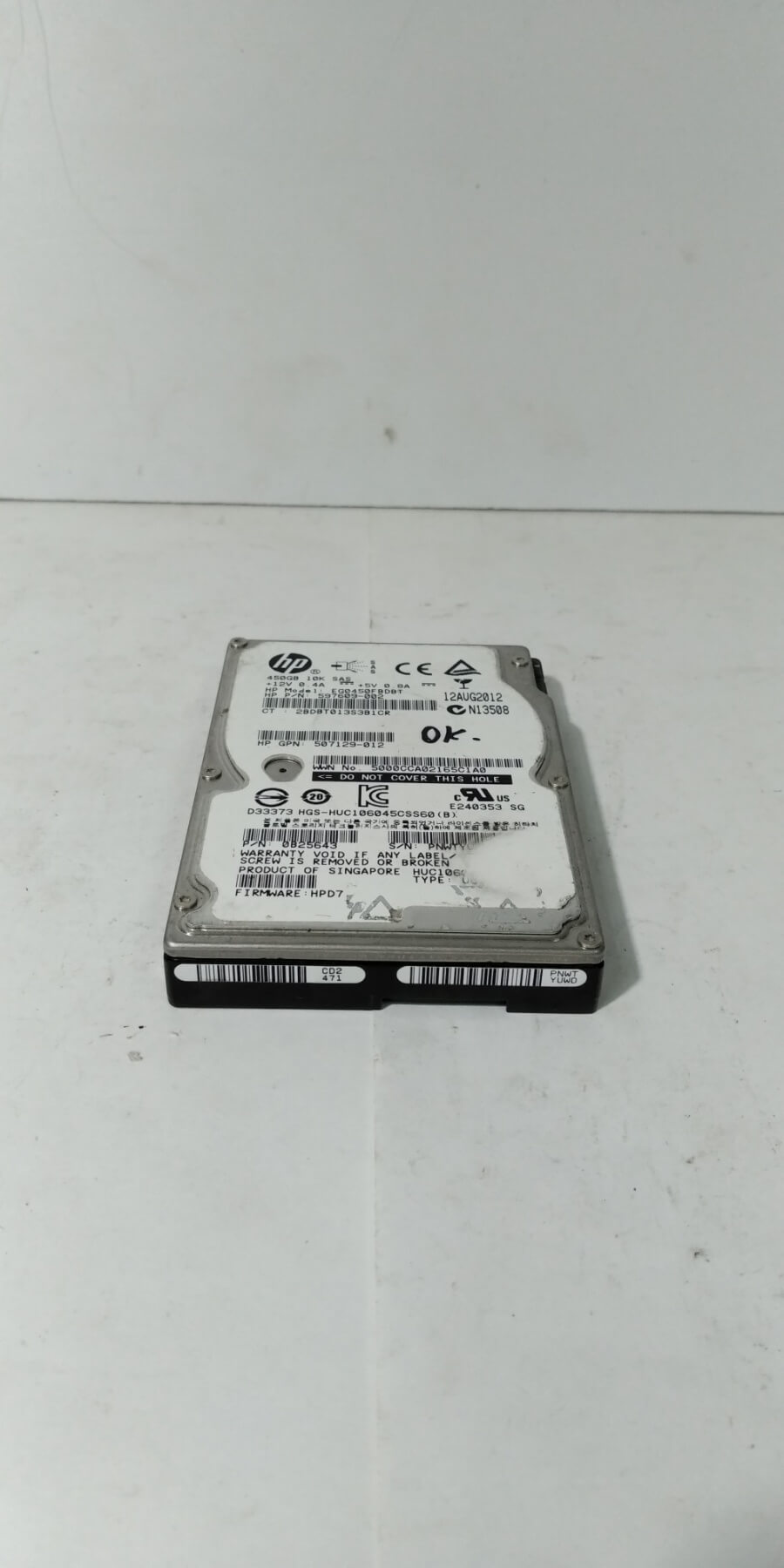 Жесткий диск EG0450FBDBT HP 450GB 10K 2.5'' SAS 6Gb/s