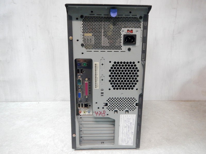 IBM 478 Socket 1 ядро Pentium 4 - 3,0Ghz 4x0,25Gb DDR1 (3200) 80Gb IDE чип 865 видеокарта int 96Mb черный ATX 230W CD-R