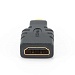 Переходник HDMI-microHDMI Cablexpert A-HDMI-FD 19F/19M золотые разъемы пакет