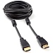 Кабель HDMI Cablexpert CCF2-HDMI4-15, 4,5м, v2.0, 19M/19M, черный, позол.разъемы, экран, 2 феррита