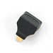 Переходник HDMI-microHDMI Cablexpert A-HDMI-FDML 19F/19M угловой золотые разъемы пакет