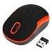 Мышь беспроводная Gembird MUSW-200BKO черный оранжевый soft touch 2 кнопки колесо-кнопка 2.4ГГц