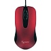 Мышь Gembird MOP-400-R USB красный бесшумный клик 2 кнопки+колесо кнопка 1000 DPI  soft-touch