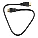 Кабель HDMI Cablexpert CC-HDMI4-0.5M, 0.5м, v2.0, 19M/19M, черный, позол.разъемы, экран, пакет