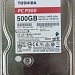 Жесткий диск 3.5" 500Gb Sata Toshiba PC P300 [HDWD105EZSTA]