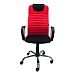 Кресло Страйк спинка TW красный подголовник TW черный сиденье TW черный боковины TW красный