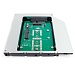 Сменный бокс для 2.5" HDD/SSD/М.2/mSATA AgeStar, SMNF2S, 12,7 мм, металл-пластик, черный