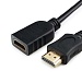 Удлинитель кабеля HDMI Cablexpert CC-HDMI4X-0.5M 0.5м v2.0 19M/19F черный позол.разъемы экран