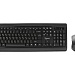 Комплект клавиатура мышь беспроводной Gembird KBS-8001 2.4ГГц черный 104 клавиши+2 кнопки+колесо кнопка 1000 DPI батарейки в комплекте