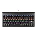 Клавиатура механическая Gembird KB-G520L USB, чёрн, 87 кл., Rainbow, 10 реж., мультимедиа, 1,8м, подставка