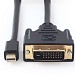 Кабель mDP-DVI Cablexpert CC-mDPM-DVIM-6 20M/25M 1.8м черный позол.разъемы