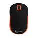 Мышь беспроводная Gembird MUSW-200BKO черный оранжевый soft touch 2 кнопки колесо-кнопка 2.4ГГц