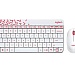 Комплект клавиатура мышь беспроводной Logitech Wireless Desktop MK240 Nano White Combo