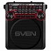 Портативная акустика SVEN SRP-355 красный (3 Вт FM/AM/SW USB SD/microSD фонарь встроенный аккумулятор)