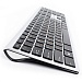 Комплект клавиатура мышь беспроводной Gembird KBS-8100 slim BT 3.0 серебро 109кл 1600DPI